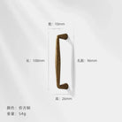 Antique Bronze Wardrobe Door Handles – Zinc Alloy Cabinet Pulls and Drawer Knobs 5036-96mm Handles