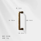 Antique Bronze Wardrobe Door Handles – Zinc Alloy Cabinet Pulls and Drawer Knobs 5065-96mm Handles