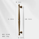 Antique Bronze Wardrobe Door Handles – Zinc Alloy Cabinet Pulls and Drawer Knobs 5068-192mm Handles