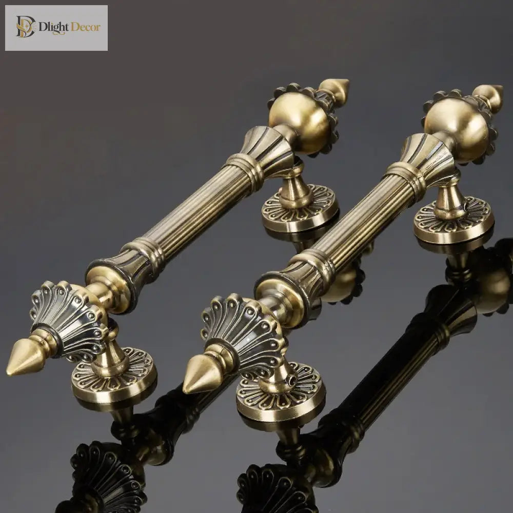 Antique Bronze Zinc Alloy Door Pull – Elegant Long Handle for Glass Wooden or Alloy Doors (280-550mm) Handles