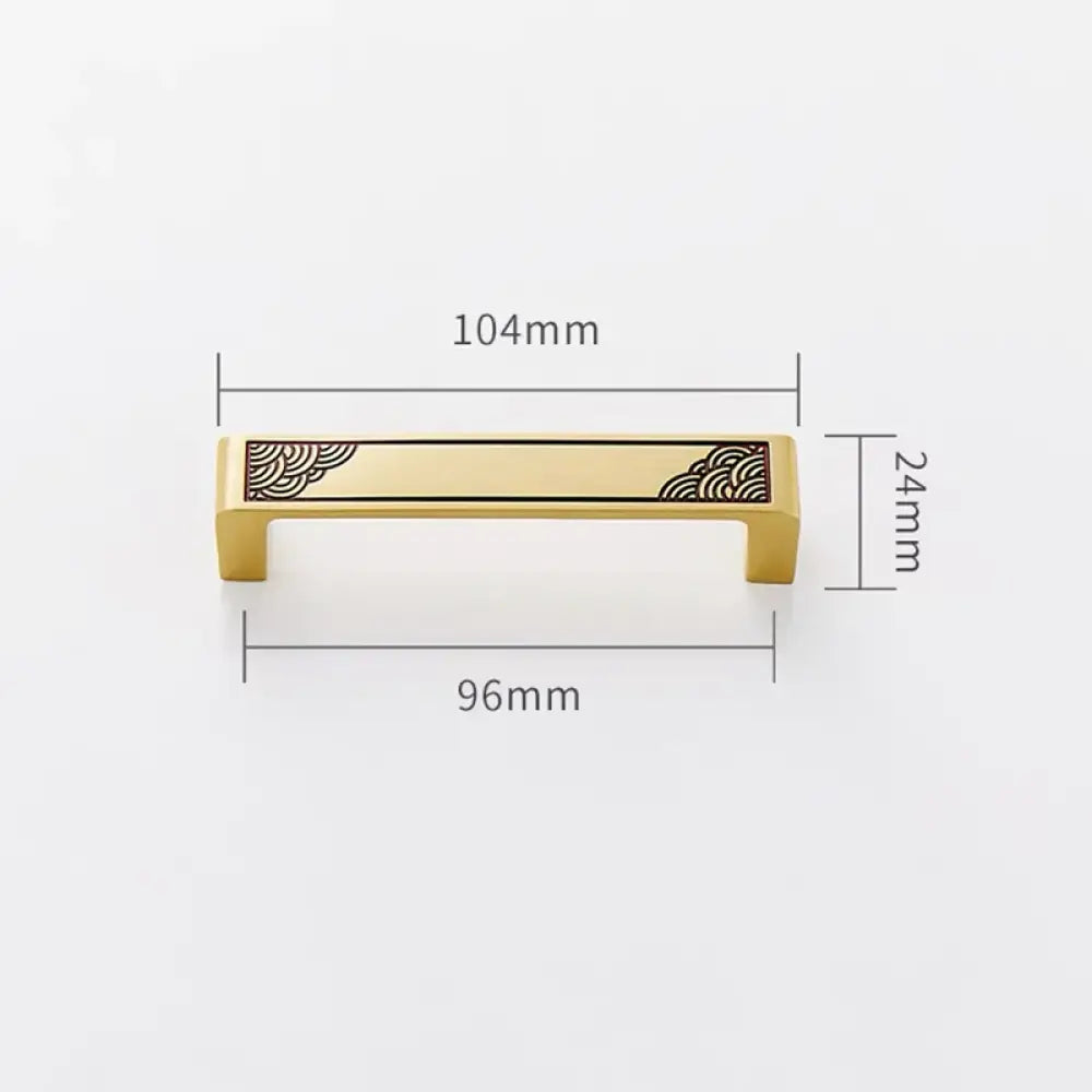 Antique Style Brass Furniture Handles – Vintage Cabinet Wardrobe and Drawer Knobs gold 104mm Handles
