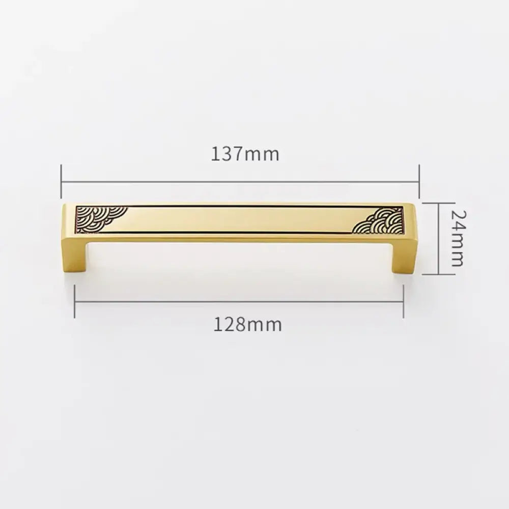 Antique Style Brass Furniture Handles – Vintage Cabinet Wardrobe and Drawer Knobs gold 137mm Handles