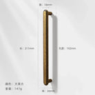Antique Wardrobe Cabinet Handles - Retro Zinc Alloy Drawer Pulls and Knobs for Kitchen and Furniture 7055 192mm Handles