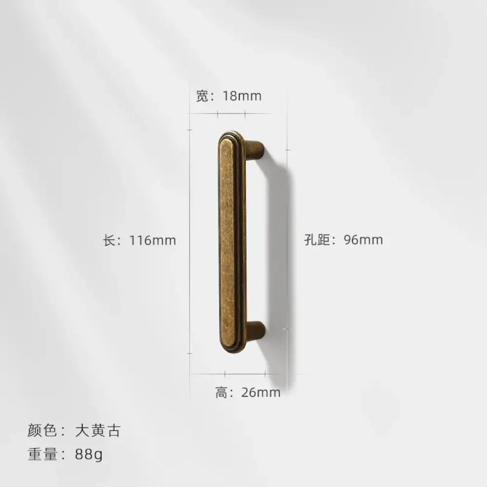 Antique Wardrobe Cabinet Handles - Retro Zinc Alloy Drawer Pulls and Knobs for Kitchen and Furniture 7055 96mm Handles