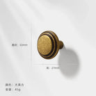 Antique Wardrobe Cabinet Handles - Retro Zinc Alloy Drawer Pulls and Knobs for Kitchen and Furniture 7055 single hole