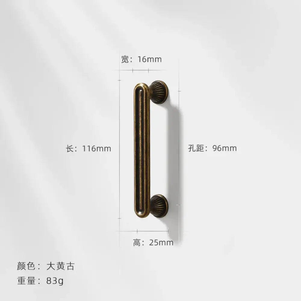 Antique Wardrobe Cabinet Handles - Retro Zinc Alloy Drawer Pulls and Knobs for Kitchen and Furniture 7056 96mm Handles
