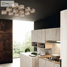 Anya’s Modern Crystal Chandelier - Square Design Ceiling Light