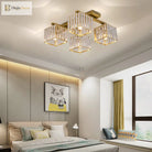Anya’s Modern Crystal Chandelier - Square Design Ceiling Light
