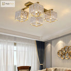 Anya’s Modern Crystal Chandelier - Square Design Ceiling Light