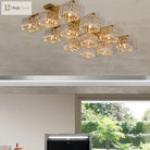 Anya’s Modern Crystal Chandelier - Square Design Ceiling Light