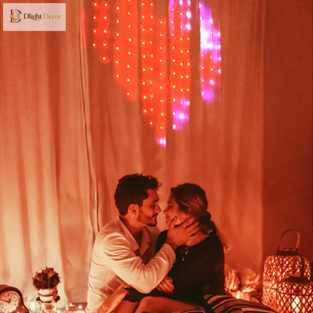 APP Controlled 16 Million Colors RGB LED Curtain Lights Holiday Party Decoration holiday lighting