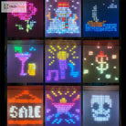 APP Controlled 16 Million Colors RGB LED Curtain Lights Holiday Party Decoration holiday lighting