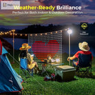 APP Controlled 16 Million Colors RGB LED Curtain Lights Holiday Party Decoration holiday lighting