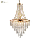 Arabelle 19.7-Inch Gold & Chrome Crystal Chandelier