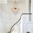 Arabelle 19.7-Inch Gold & Chrome Crystal Chandelier
