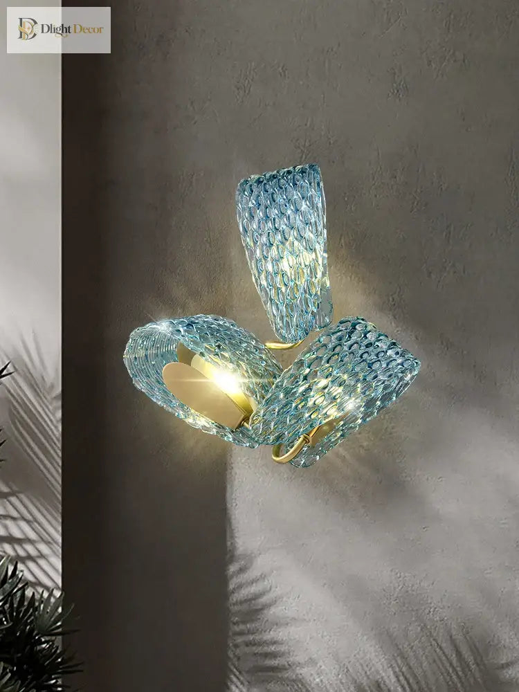 Aria’s Modern Glass Wall Lamp - Creative Light Luxury For Your Corridor And Tv Background Wall Lamp