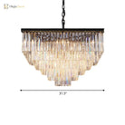 Ariel Cascading Crystal Elegance: Modern Chandelier (5 Tiers Or More) Chandelier