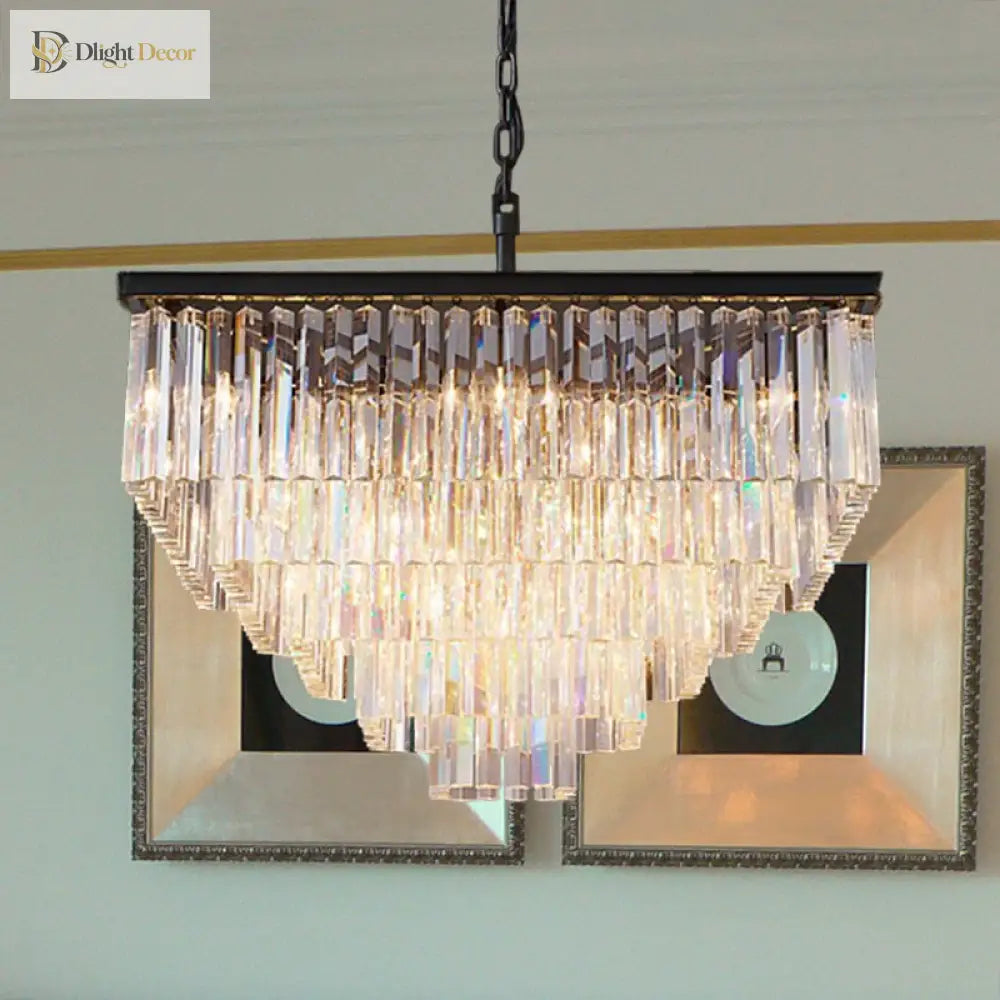 Ariel Cascading Crystal Elegance: Modern Chandelier (5 Tiers Or More) Chandelier