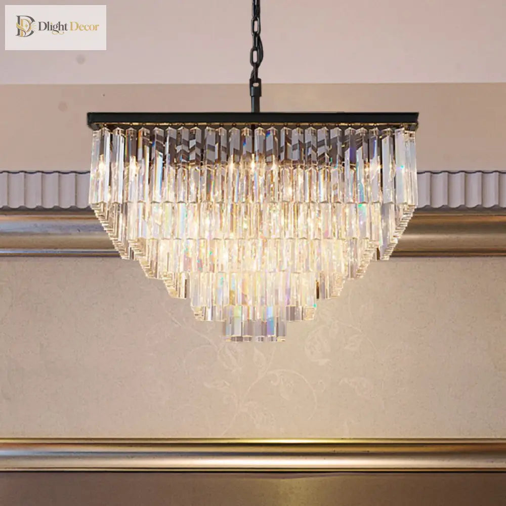 Ariel Cascading Crystal Elegance: Modern Chandelier (5 Tiers Or More) Chandelier