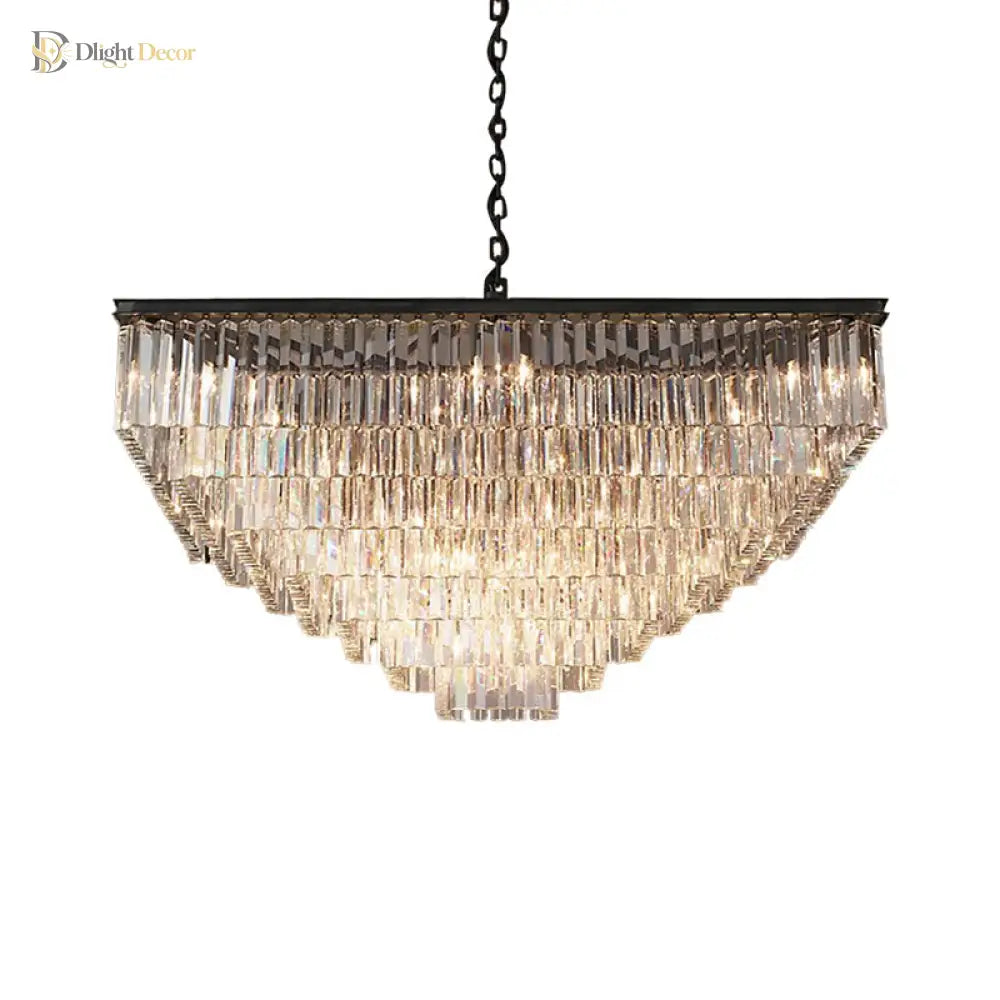 Ariel Cascading Crystal Elegance: Modern Chandelier (5 Tiers Or More) Chandelier