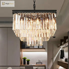 Ariel Cascading Crystal Elegance: Modern Chandelier (5 Tiers Or More) Chandelier