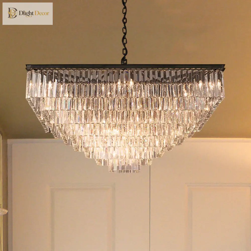 Ariel Cascading Crystal Elegance: Modern Chandelier (5 Tiers Or More) Chandelier