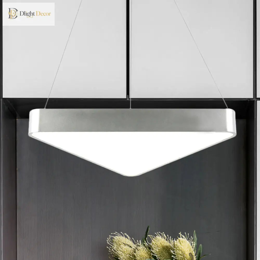 Ariella Modern Triangle Pendant: Light Up Your Space With Style And Warmth