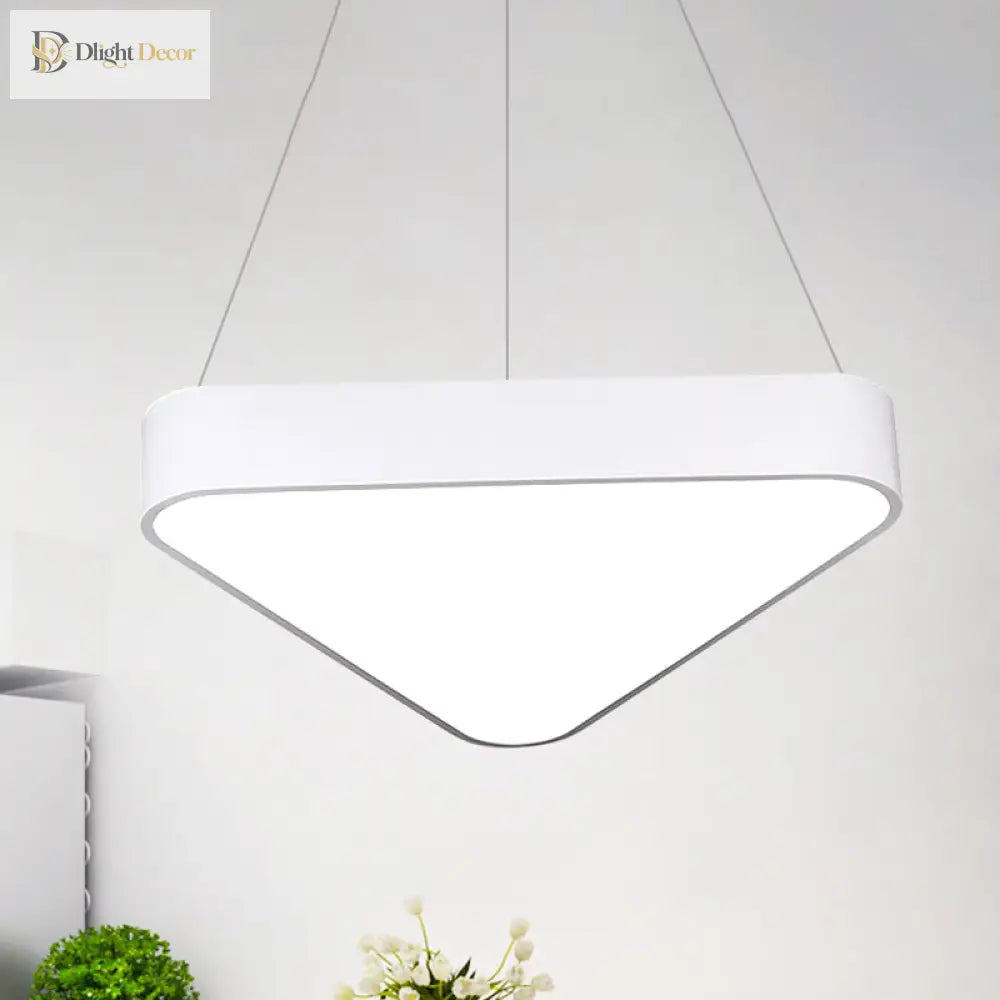 Ariella Modern Triangle Pendant: Light Up Your Space With Style And Warmth