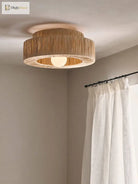 Artful Hand - Knitted Rattan Pendant Lamp - Elegant Lighting For Living Rooms And Bedrooms Lights