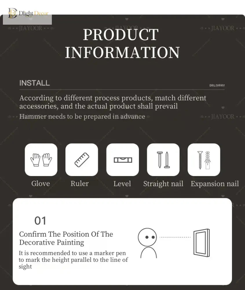 Dlight Decor Artistic Wood Crystal Wall Glow Light Wall Art