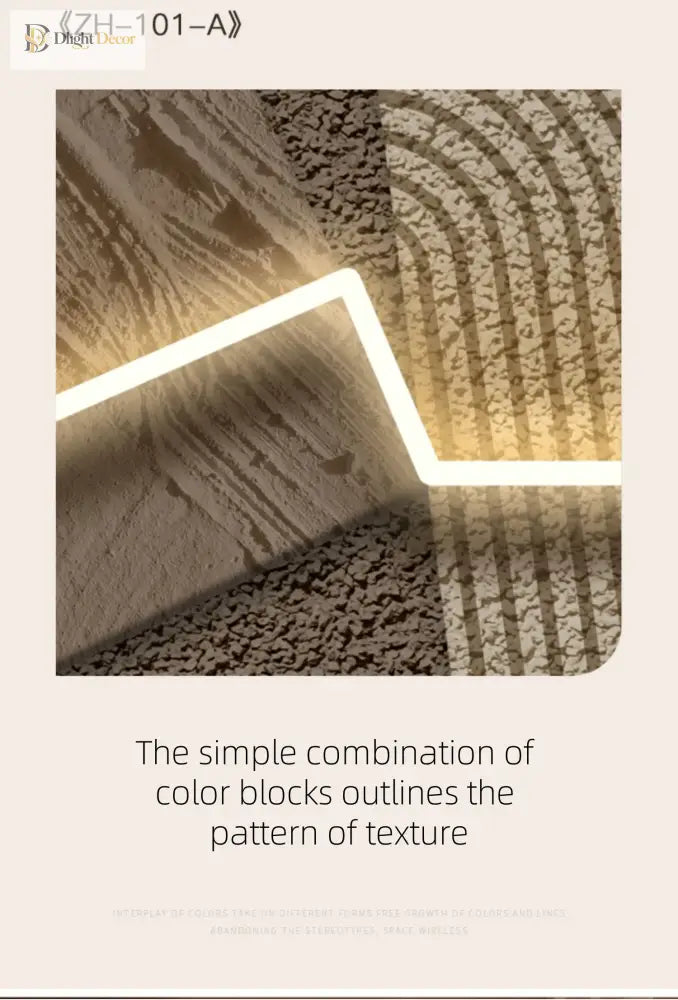 Dlight Decor Artistic Wood Crystal Wall Glow Light Wall Art