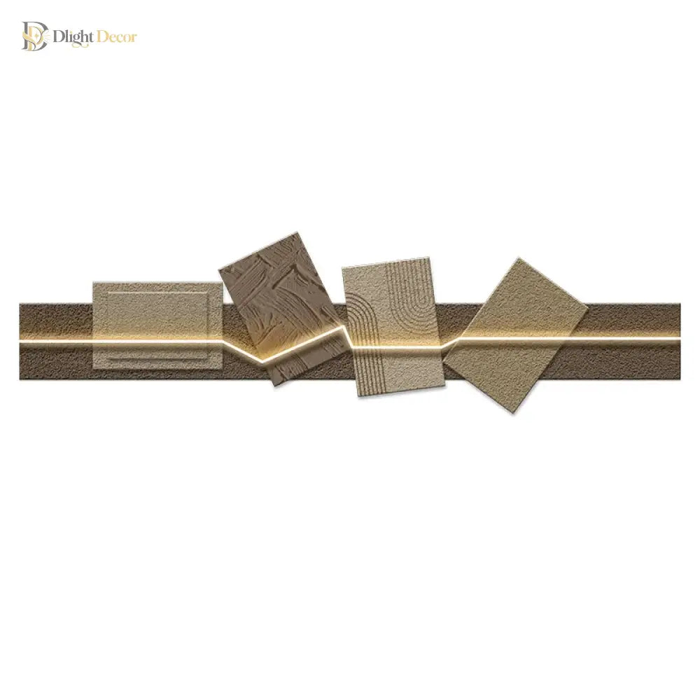 Dlight Decor Artistic Wood Crystal Wall Glow Light Wall Art