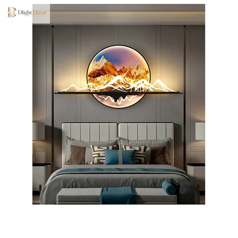 Dlight Decor Artistic Landscape Wall Glow Lamp Wall Art