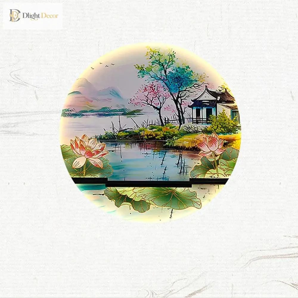 Dlight Decor Artistic Landscape Wall Glow Lamp Wall Art