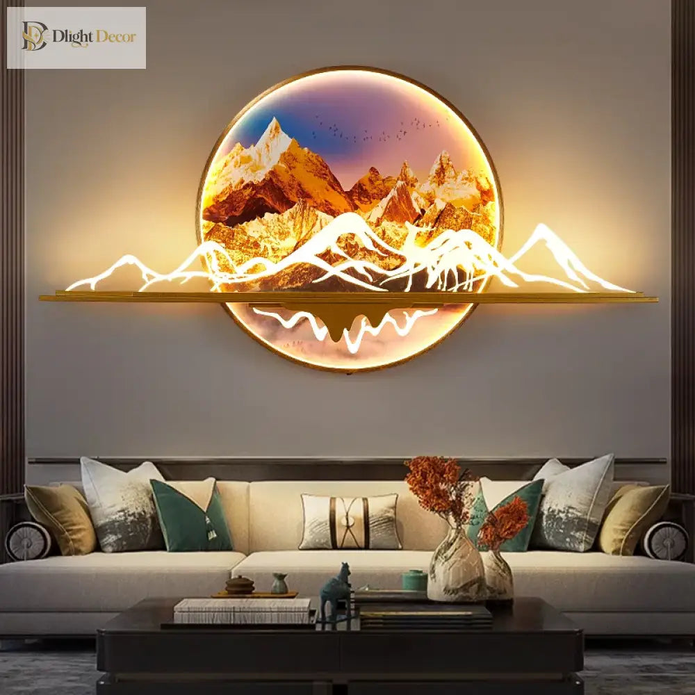 Dlight Decor Artistic Landscape Wall Glow Lamp Wall Art