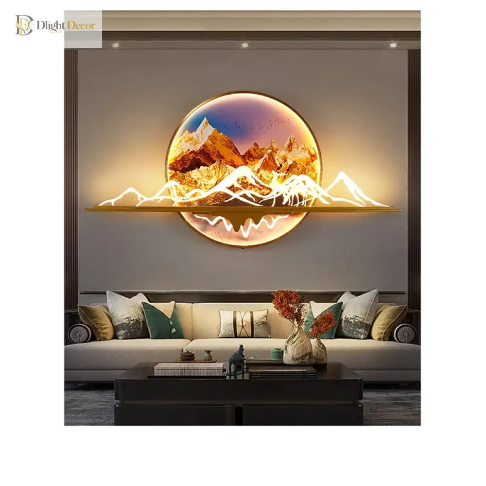 Dlight Decor Artistic Landscape Wall Glow Lamp Wall Art