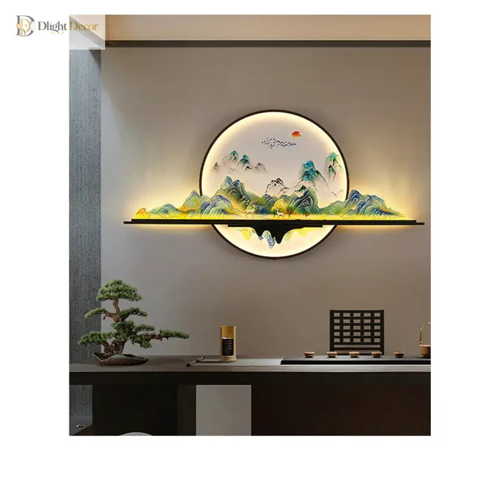 Dlight Decor Artistic Landscape Wall Glow Lamp Wall Art