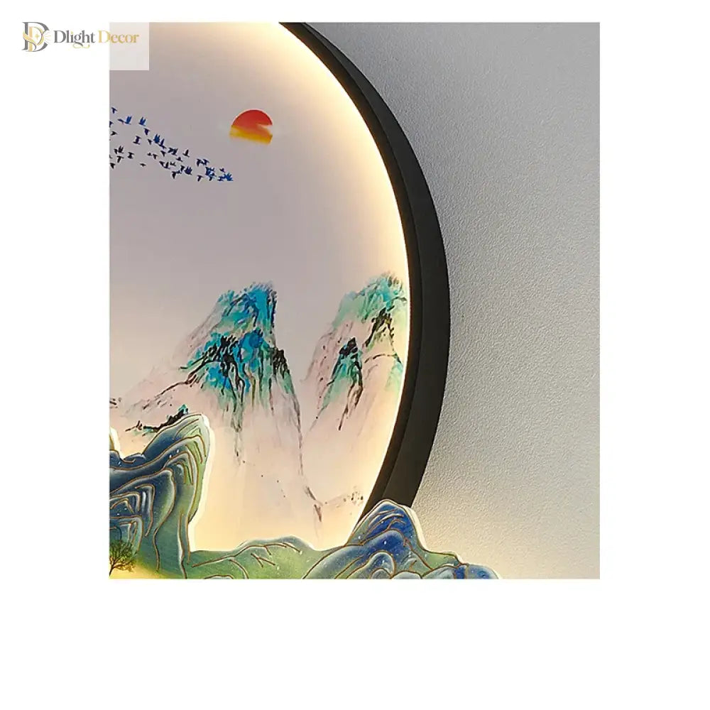 Dlight Decor Artistic Landscape Wall Glow Lamp Wall Art