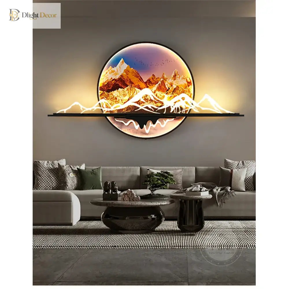Dlight Decor Artistic Landscape Wall Glow Lamp Wall Art