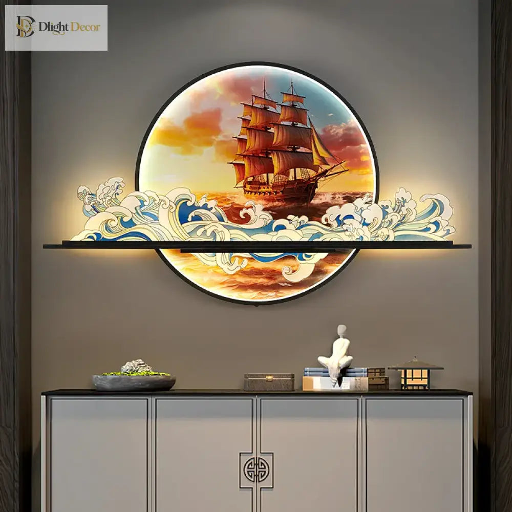 Dlight Decor Artistic Landscape Wall Glow Lamp Wall Art