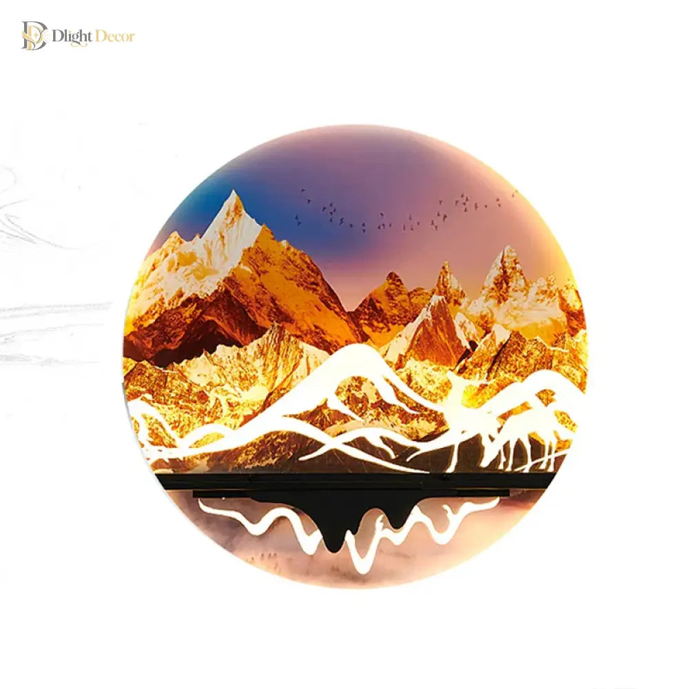 Dlight Decor Artistic Landscape Wall Glow Lamp Wall Art