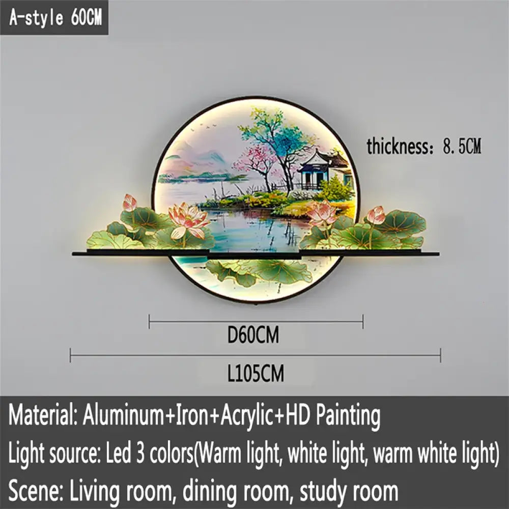 Dlight Decor Artistic Landscape Wall Glow Lamp A L105CM / M / CHINA|3 colors Wall Art