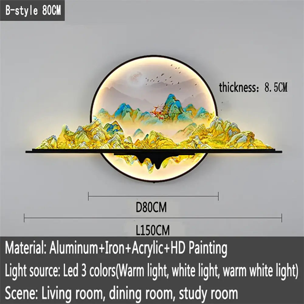 Dlight Decor Artistic Landscape Wall Glow Lamp B L150CM / M / CHINA|3 colors Wall Art