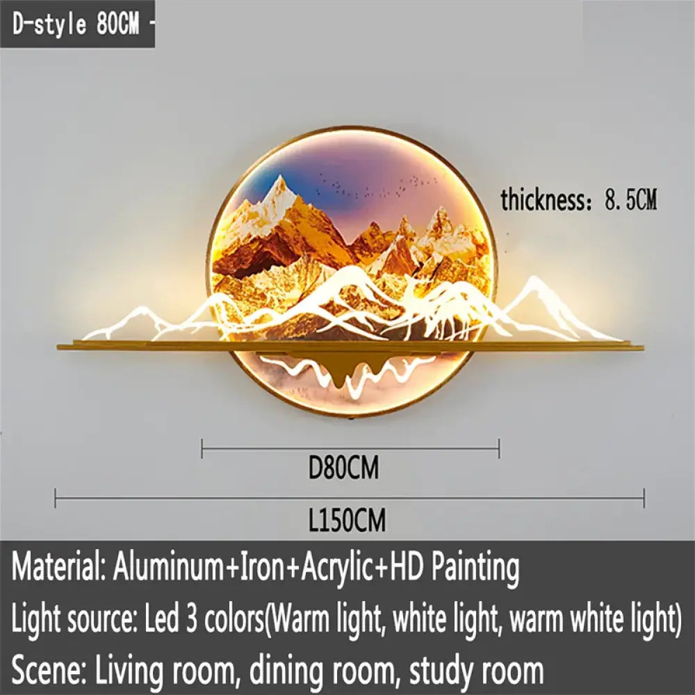 Dlight Decor Artistic Landscape Wall Glow Lamp D L150CM / M / CHINA|3 colors Wall Art
