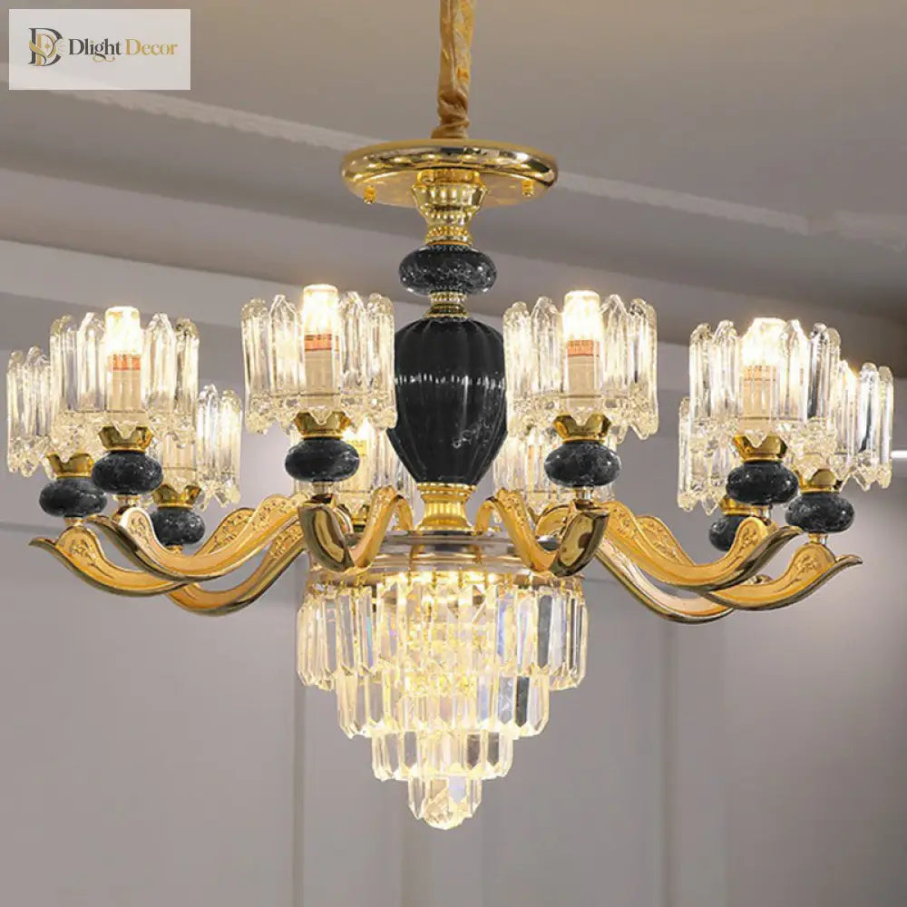 Astoria’s Prismatic Chandelier: Modern Elegance With Vintage Charm (Multiple Colors Sizes)