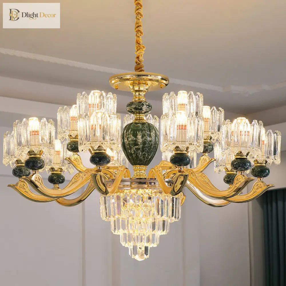 Astoria’s Prismatic Chandelier: Modern Elegance With Vintage Charm (Multiple Colors Sizes)