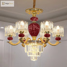 Astoria’s Prismatic Chandelier: Modern Elegance With Vintage Charm (Multiple Colors Sizes)