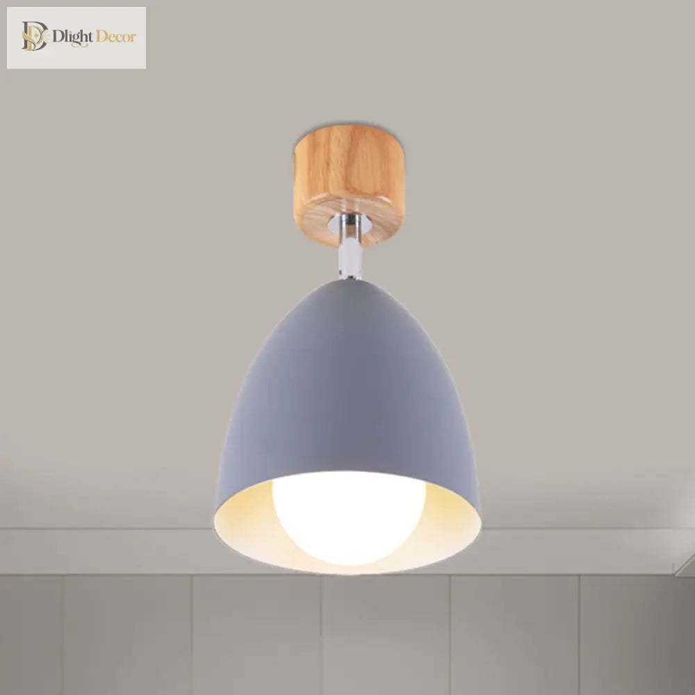 Astrid’s Modern Rotatable Semi - Flush Mount: Customizable Lighting For Your Bedroom Ceiling Light