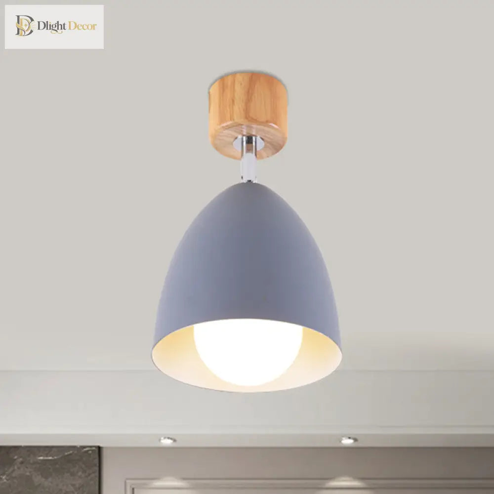 Astrid’s Modern Rotatable Semi - Flush Mount: Customizable Lighting For Your Bedroom Ceiling Light
