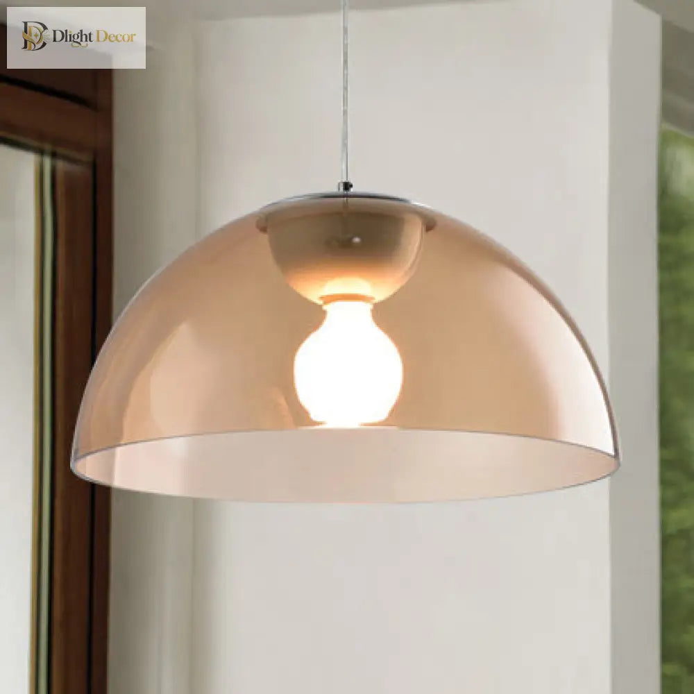 Astrid’s Nordic Dome Pendant Light (Red/Black/White) Lighting